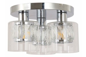Elmo lampa sufitowa 3xE14 chrom/przeźroczysty 638803-06