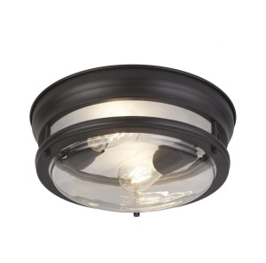 Glasgow lampa sufitowa 2xE27/IP44 czarna 5182BK