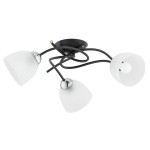 Verwil lampa sufitowa 3xE27 czarna/chrom 62384