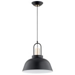 Mirave XL lampa wisząca 1xE27 czarna/złota 61319