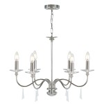 Finsbury Park lampa wisząca 6xE14 nikiel FP6-POL-NICKEL