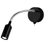 Flexy Wall LED kinkiet 1xLED/0,75W czarny/chrom 2256BK