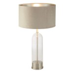 Oxford lampa stołowa 1xE27 satynowy nikiel/ciemnoszara EU81713TA