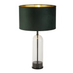 Oxford lampa stołowa 1xE27 czarna/zielona EU81711GR