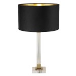 Scarborough lampa stołowa 1xE27 mosiądz/czarna EU67521BK