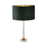 Scarborough lampa stołowa 1xE27 mosiądz/zielona EU67522GR