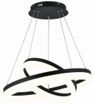 Cornelia lampa wisząca 2xLED/60W czarna 330602-02
