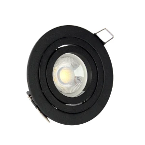 Halo oprawa do zabudowy kierunkowa 1xGU10 czarna RL0103-BK