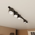 Nano lampa sufitowa 5xGU10/AR 111 czarna 1310/5