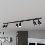 Flash lampa sufitowa (spot) 6xGU10 czarna 1312/6