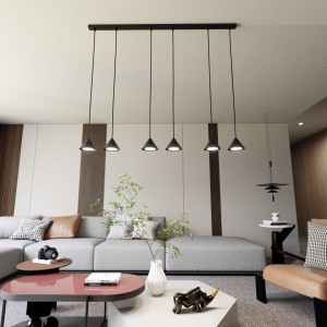 Elit lampa wisząca 6xGX53 czarna 1330/6