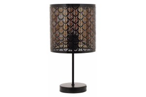 Tuluza lampa stołowa 1xE27 czarna 540501-02