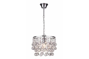 London Crystal lampa wisząca 1xE27 chrom  327701-06