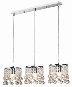 London Crystal lampa wisząca 3xE14 chrom 327733-06