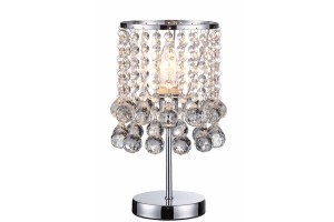 London Crystal lampa stołowa 1xE14 chrom 527701-06