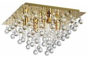 Lancaster Crystal lampa sufitowa 5xE14 złota 627805-03