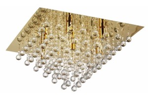 Lancaster Crystal lampa sufitowa 7xE14 złota 627807-03