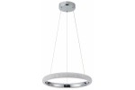 Lampa wisząca Vigo 1xLED/18W w kolorze chromu, o okrągłym kształcie z przezroczystym wykończeniem. Zawieszona na cienkich linkach, idealna do nowoczesnych wnętrz. Wysoka jakość materiałów, elegancki design.