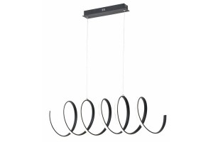 Ribbon lampa wisząca 1xLED/40W czarna 336401-02