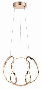 Clarence lampa wisząca (z pilotem) 1xLED/40W różowe złoto 335001-26