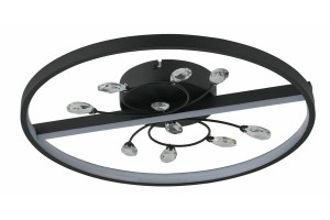 Dacota lampa sufitowa 1xLED/24W czarna 639201-30
