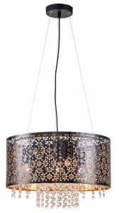 Hissa lampa wisząca 4xE27 czarna 324004-02