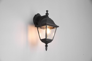 Livenza kinkiet zewnętrzny elewacyjny 1xE27 czarny 205767132