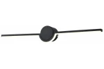 Kinkiet Almyrida 1xLED w kolorze czarnym, o długości 61 cm. Posiada okrągłą podstawę i prostokątną, płaską oprawę z diodą LED w jasnym kolorze. Zawieszony w pozycji poziomej, idealny do nowoczesnych aranżacji wnętrz.