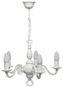 Cereus żyrandol świecznikowy 5xE14 biały 385 W5 BIA