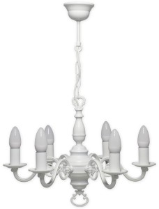 Cereus żyrandol świecznikowy 6xE14 biały 386 W6 BIA