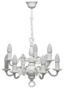 Cereus żyrandol świecznikowy 9xE14 biały 387 W9 BIA