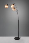 Vestari lampa podłogowa 3xE14 czarna/bursztynowa DL313417000