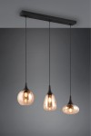Vestari lampa wisząca 3xE14 czarna/bursztynowa DL313317000