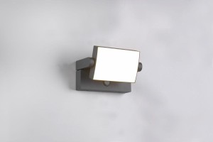 Kansas kinkiet  zewnętrzny z czujnikiem ruchu  1xLED/10W antracyt 246869142