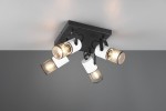 Tosh lampa sufitowa (spot) 4xE14 czarna/antyczna biel 804300434