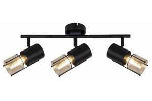 Scottie lampa sufitowa (spot) 3xE14 czarna/bursztynowy 835603-02