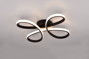 Fly lampa sufitowa 1xLED/22W/3000K czarna 645610132