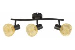 Loretto lampa sufitowa (spot) 3xE14 czarna/złoty 830703-30