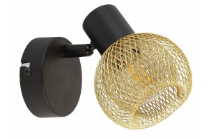 Loretto kinkiet (spot) 1xE14 czarny/złoty 830701-30