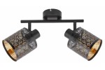 Tuluza lampa sufitowa (spot) 2xE14 czarna 840502-02