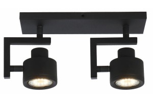 Alenis lampa sufitowa (spot) 2xGU10 czarna 823302-02