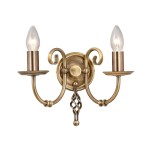 Artisan kinkiet 2xE14 postarzany mosiądz ART2-AGD-BRASS