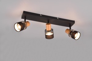 Nandini lampa sufitowa (spot) 3xE14 czarna 811700332
