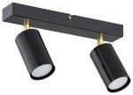 Idun lampa sufitowa (spot) 2xGU10 czarna/złota O3152 P2 CZA