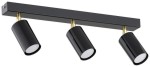 Idun lampa sufitowa (spot) 3xGU10 czarna/złota O3153 P3 CZA