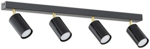 Idun lampa sufitowa (spot) 4xGU10 czarna/złota O3154 P4 CZA