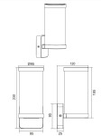 Kinkiet zewnętrzny Bonito 1xE27 w kolorze białym, o cylindrycznym kształcie. Wymiary: wysokość 230 mm, średnica 95 mm, głębokość 25 mm. Montowany na ścianie, z widocznym mocowaniem. Prosty design z delikatnymi detalami.