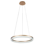 Midway Crystal D80 lampa wisząca 1xLED/50W złota LP-033/1P L GD Cristal Triangle