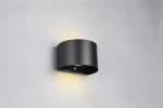 Talent kinkiet zewnętrzny z czujnikiem ruchu i zmierzchu 2xLED/1W czarny R27769132