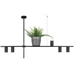 Rocco lampa wisząca 5xGU10 czarna K-4757